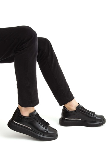  Tamer Tanca Erkek Vegan Siyah Sneakers & Spor Ayakkabı