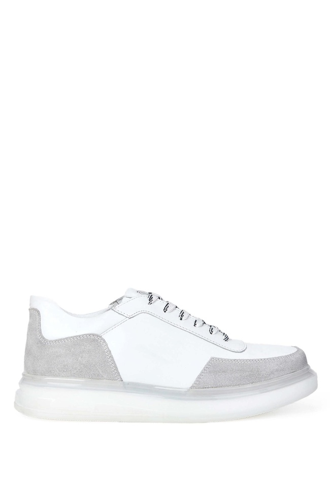  Tamer Tanca Erkek Hakiki Deri Beyaz Sneakers & Spor Ayakkabı
