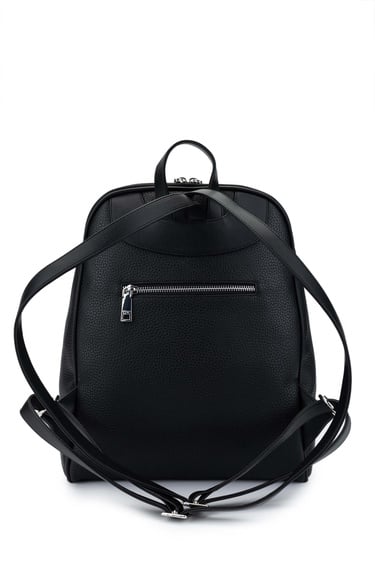  Tamer Tanca Kadın Vegan Siyah Floter Sırt Çantası