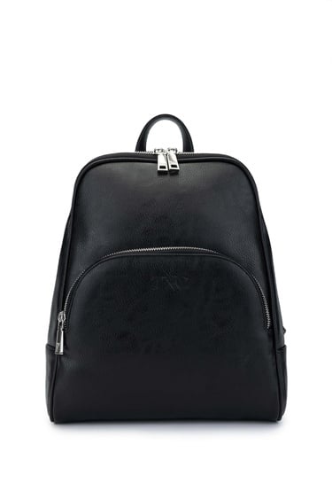  Tamer Tanca Kadın Vegan Siyah Sırt Çantası