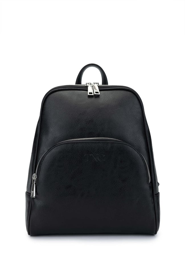  Tamer Tanca Kadın Vegan Siyah Sırt Çantası