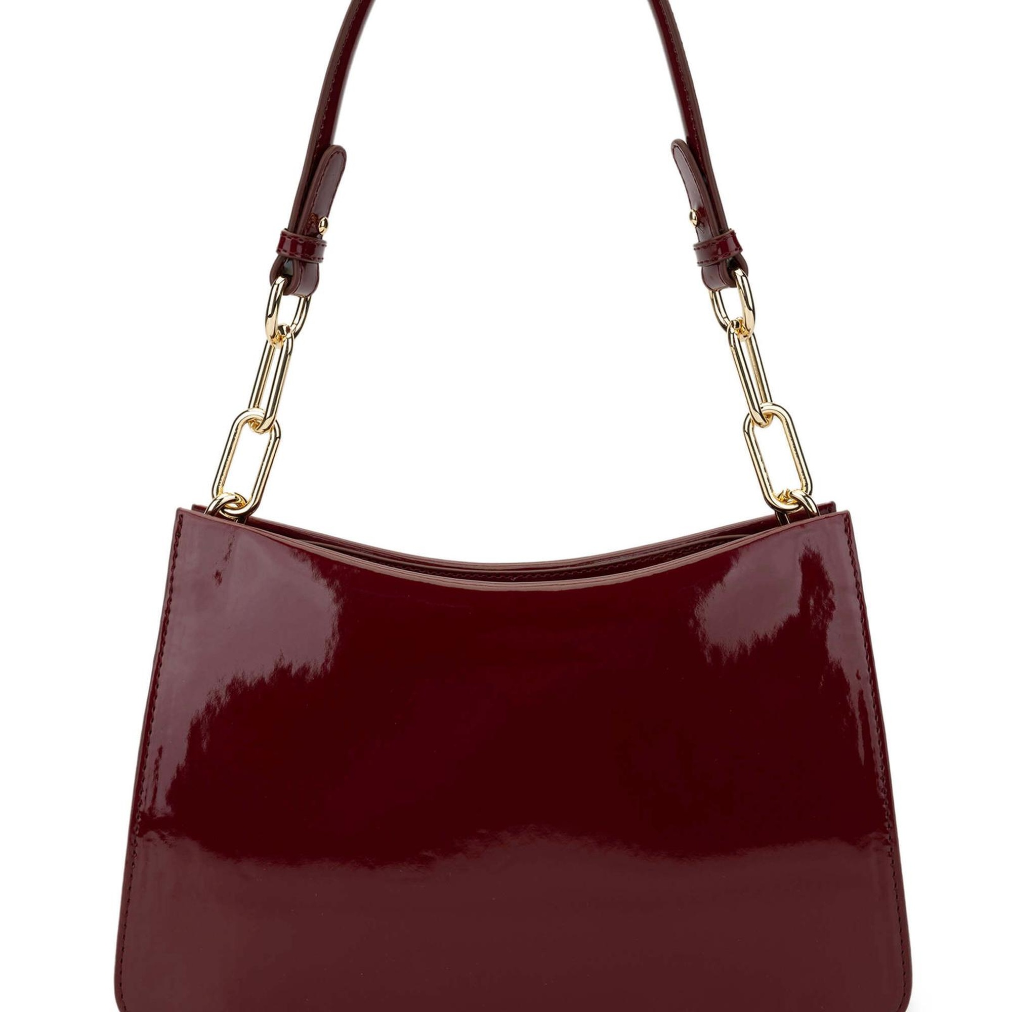 Tamer Tanca Kadın Vegan Bordo Rugan Omuz Çanta