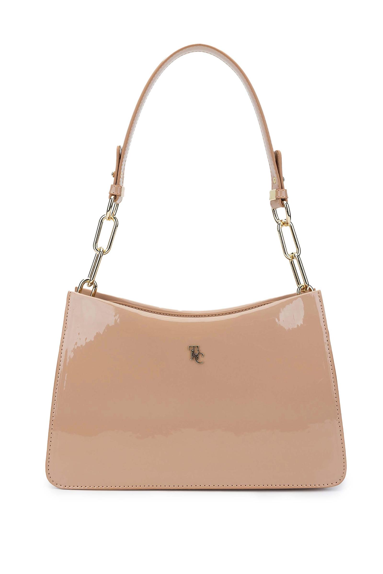  Tamer Tanca Kadın Vegan Bej Omuz Çanta