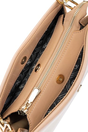  Tamer Tanca Kadın Vegan Bej Omuz Çanta