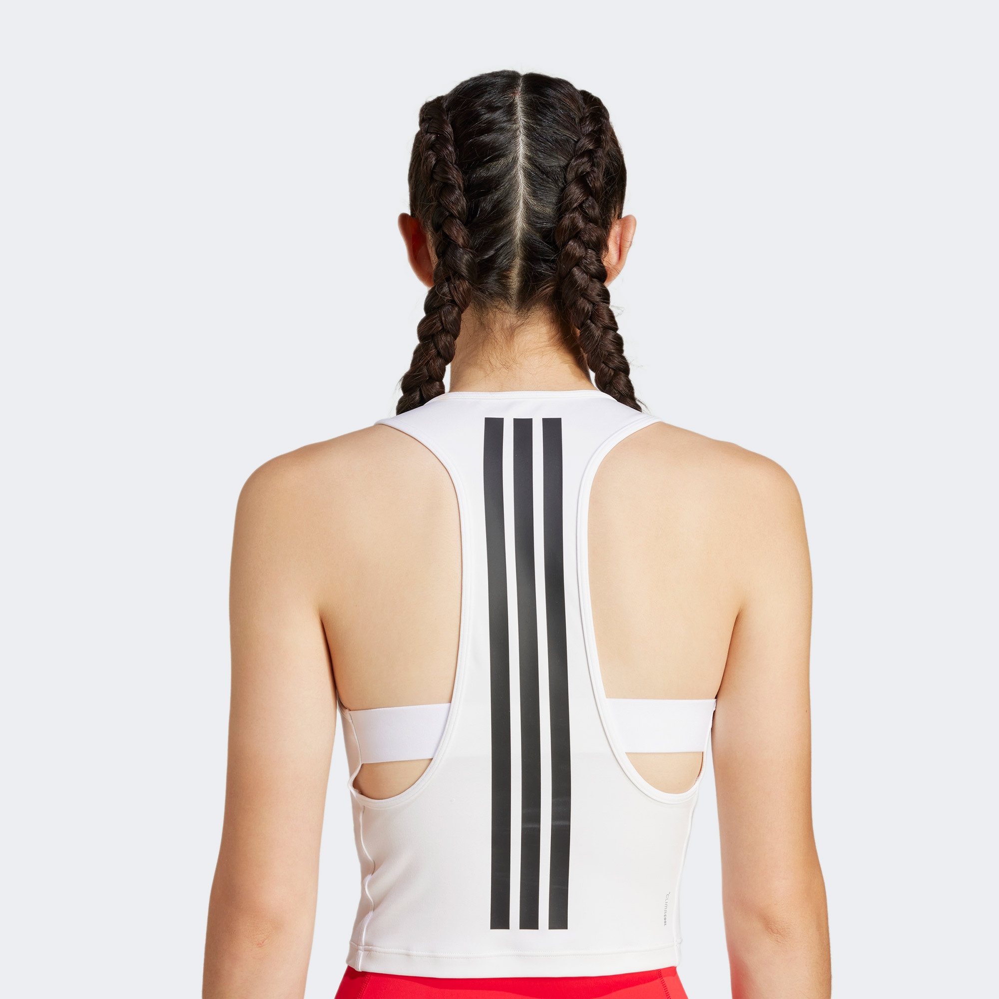 adidas Power Racerback 3-Stripes Kadın Beyaz Kolsuz T-Shirt