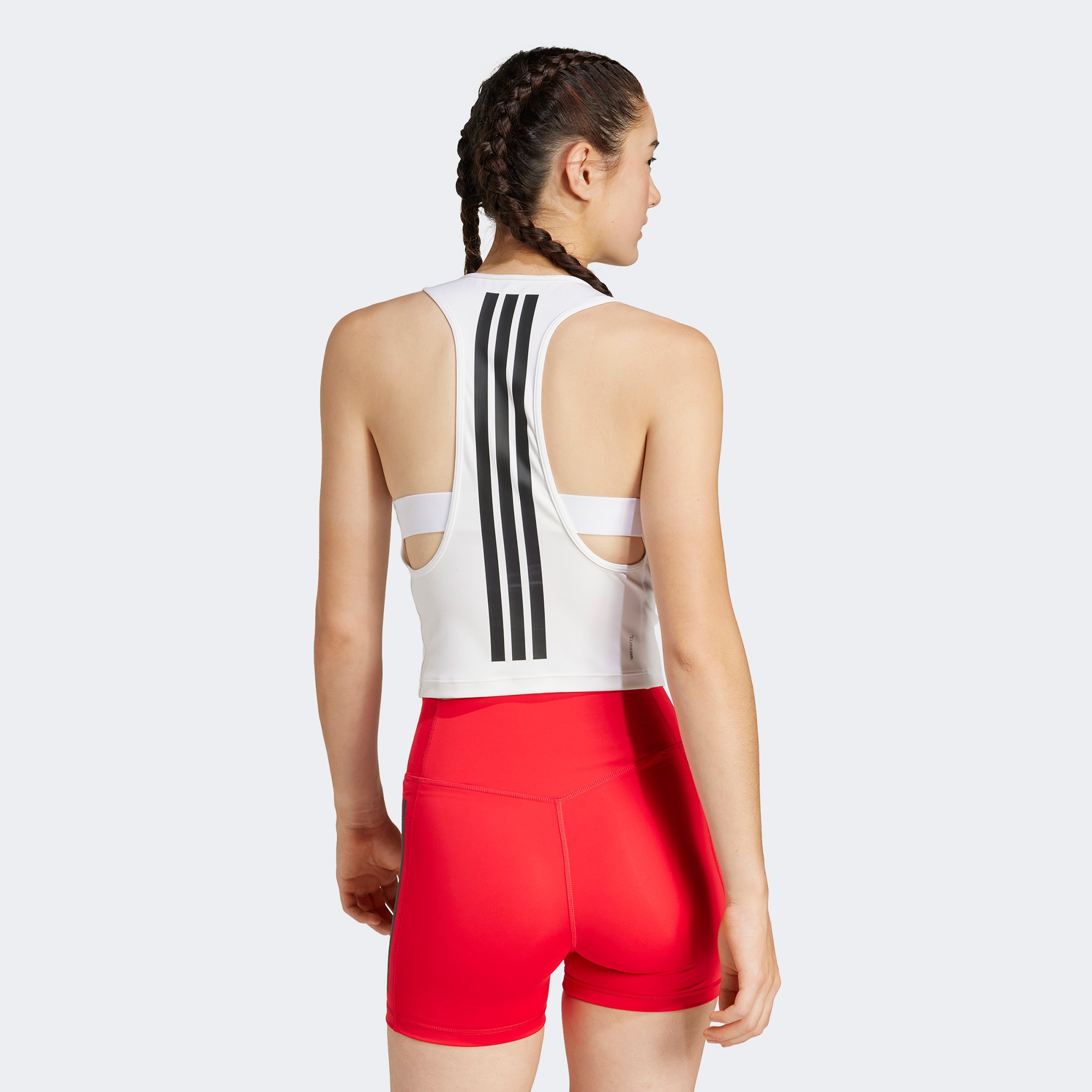 adidas Power Racerback 3-Stripes Kadın Beyaz Kolsuz T-Shirt