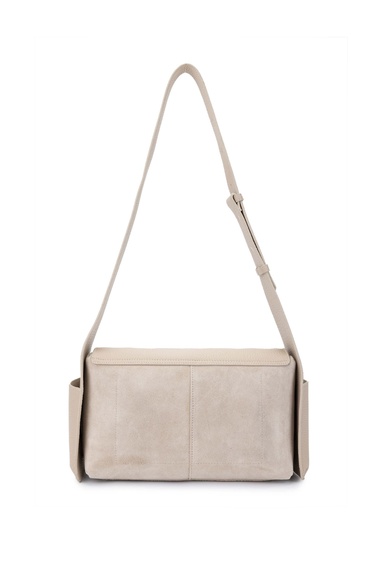  Tamer Tanca Kadın Deri/Vegan Bej Süet Omuz Çanta