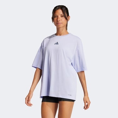  adidas Climacool Training Graphic Kadın Mor T-Shirt