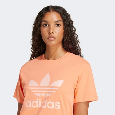  adidas Trefoil Kadın Turuncu T-Shirt