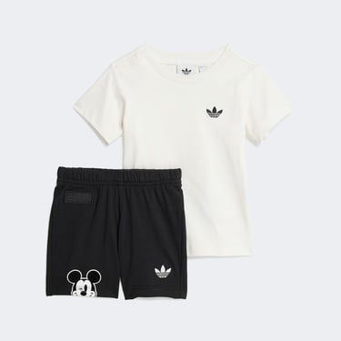  adidas x Disney Mickey Mouse Çocuk Beyaz Eşofman Takımı