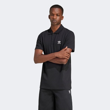  adidas Trefoil Essentials Erkek Siyah Polo