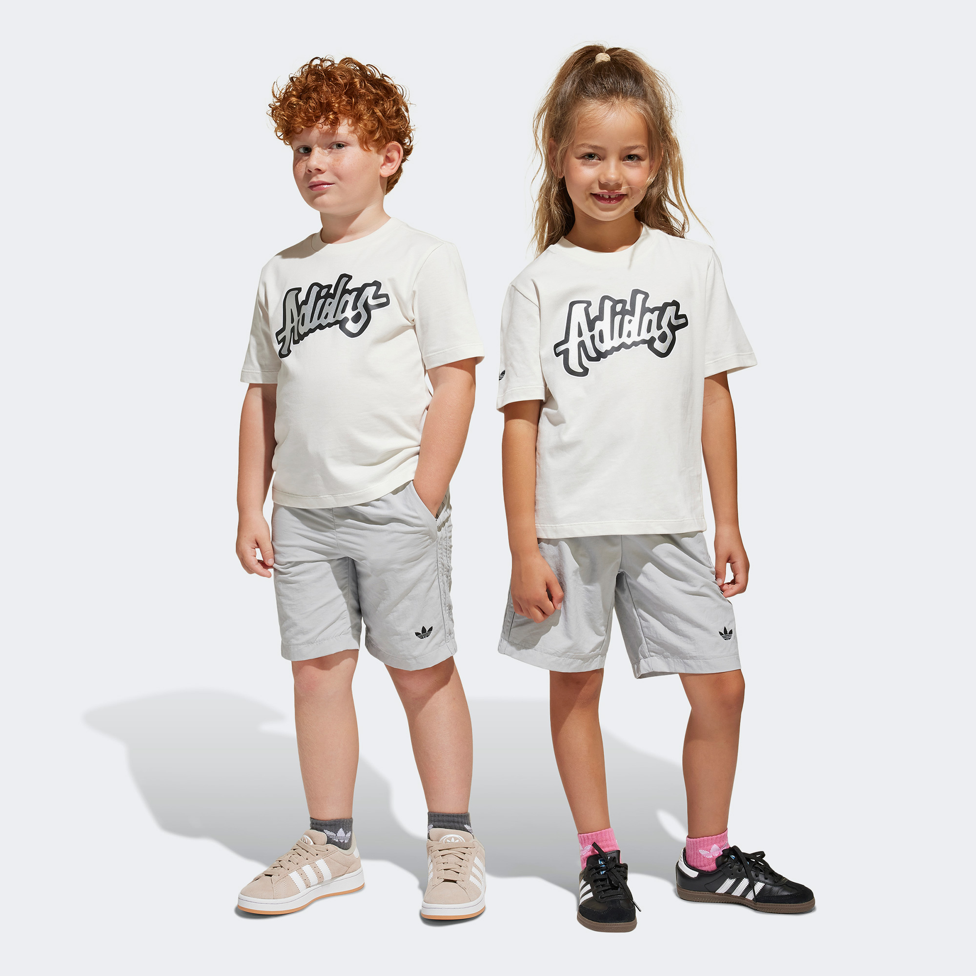  adidas Originals Çocuk Beyaz Şort Takımı