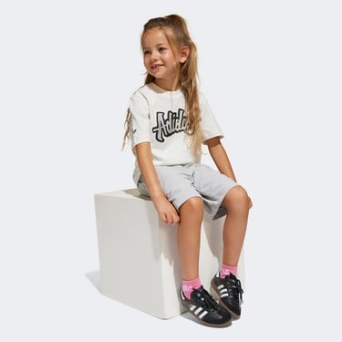  adidas Originals Çocuk Beyaz Şort Takımı