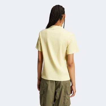  adidas Essentials Wide Rib Kadın Sarı T-Shirt