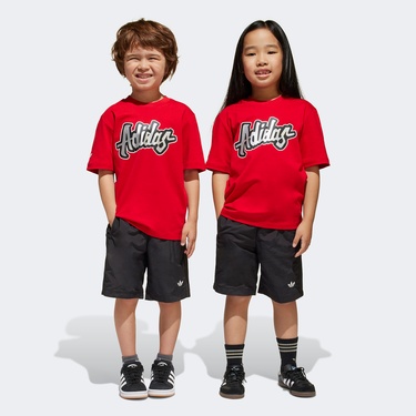  adidas Short Set Çocuk Kırmızı Şort Takımı