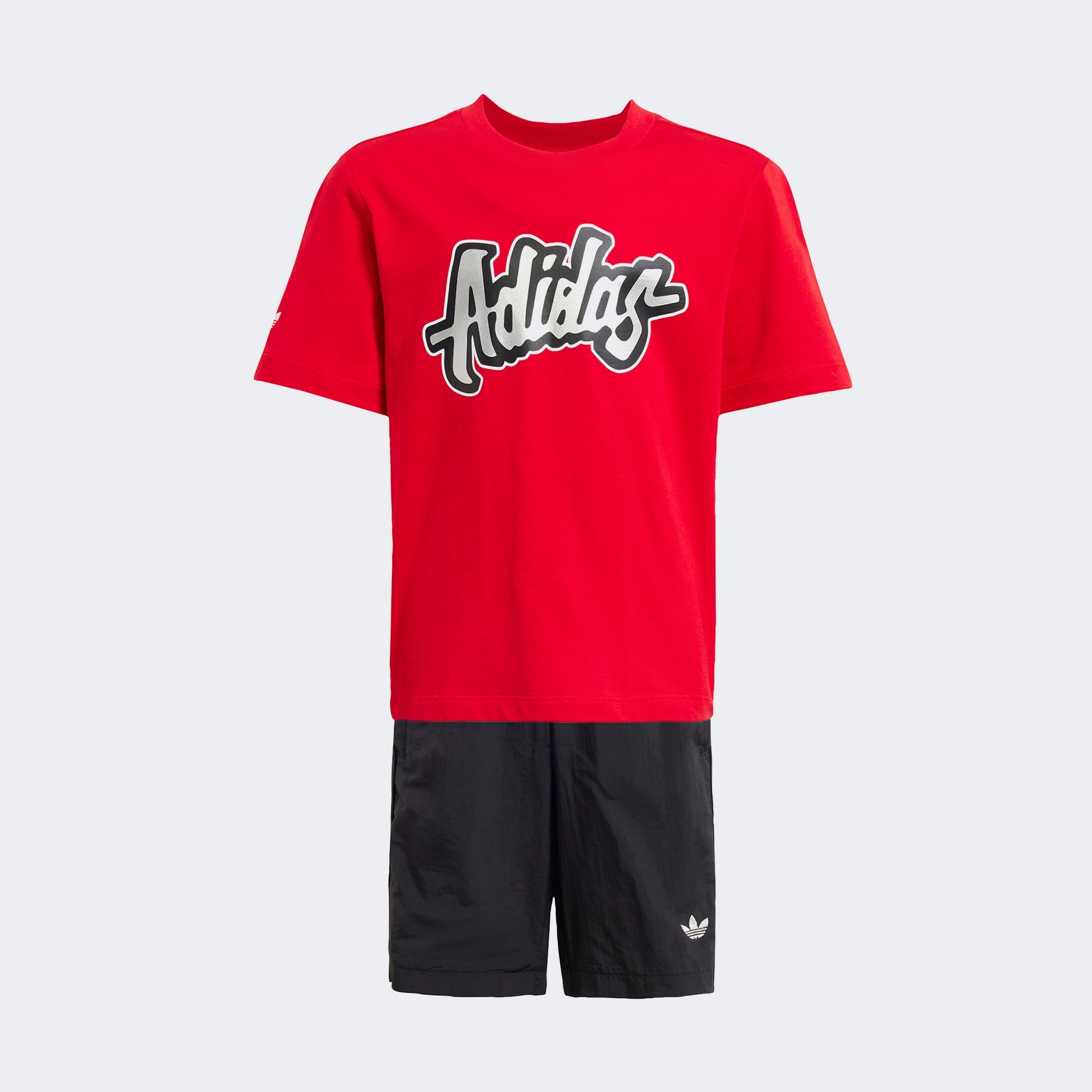 adidas Short Set Çocuk Kırmızı Şort Takımı