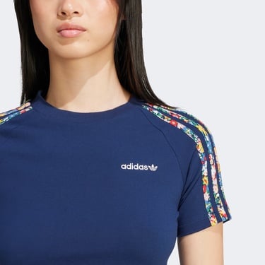  adidas Originals x Liberty London Kadın Mavi T-Shirt