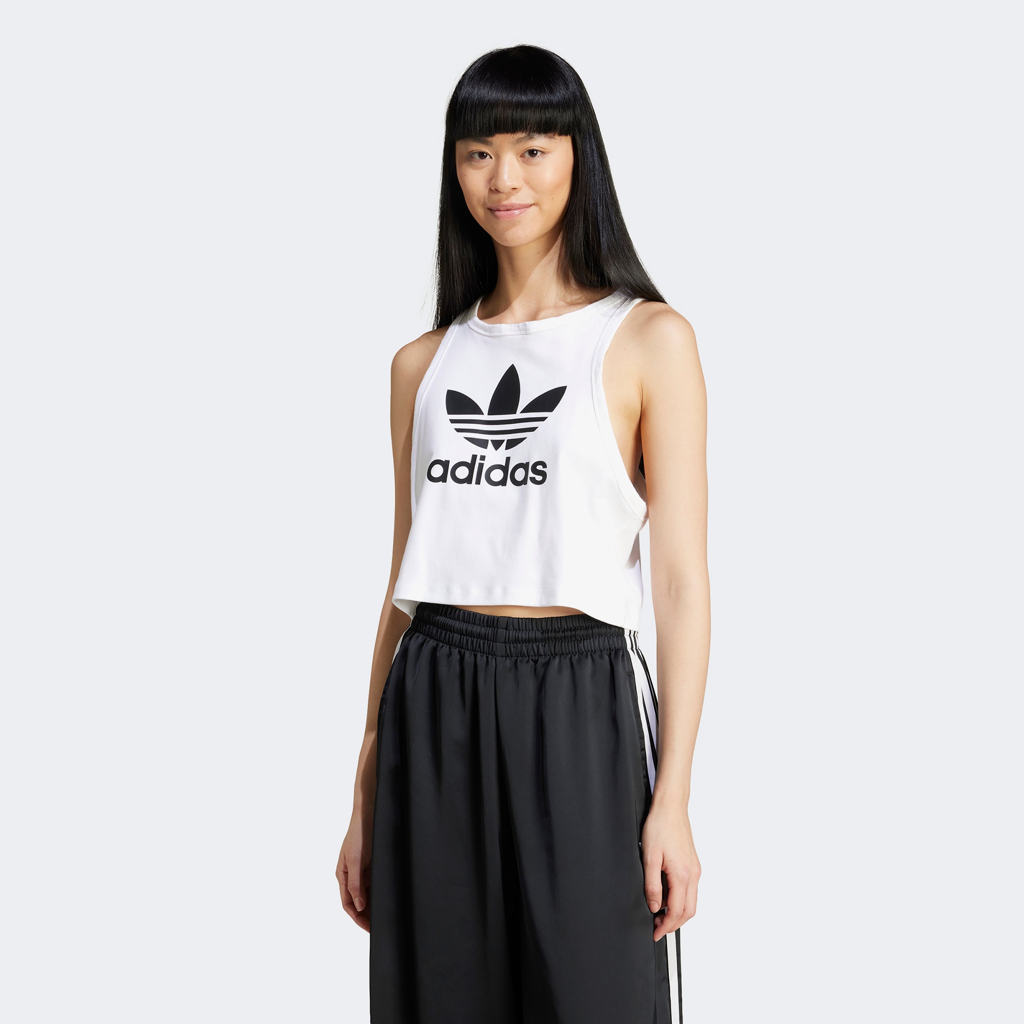 adidas Trefoil Tank Kadın Beyaz Kolsuz T-Shirt