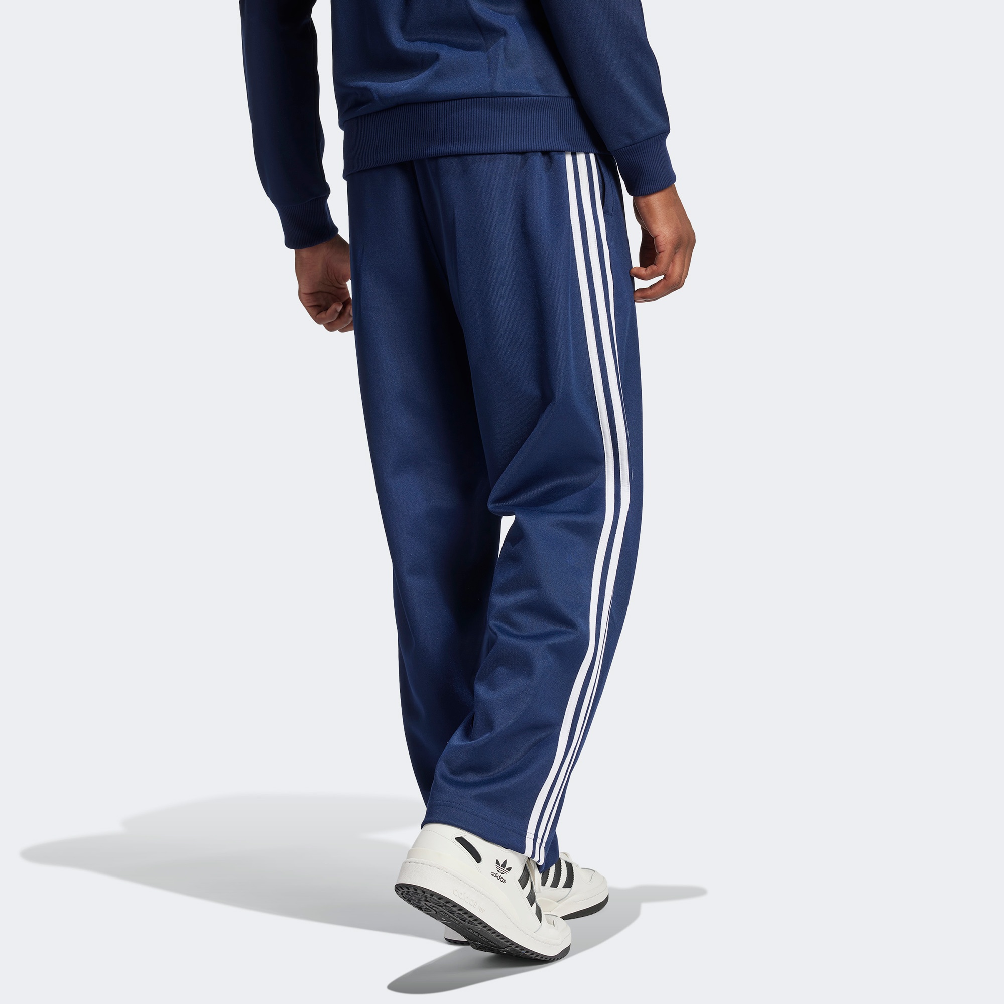 adidas Adicolor Baggy Fit Firebird Erkek Mavi Eşofman Altı
