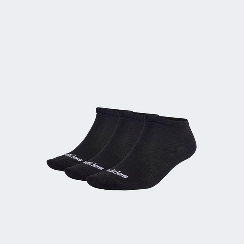  adidas Thin Linear Bileksiz 3'lü Unisex Siyah Çorap