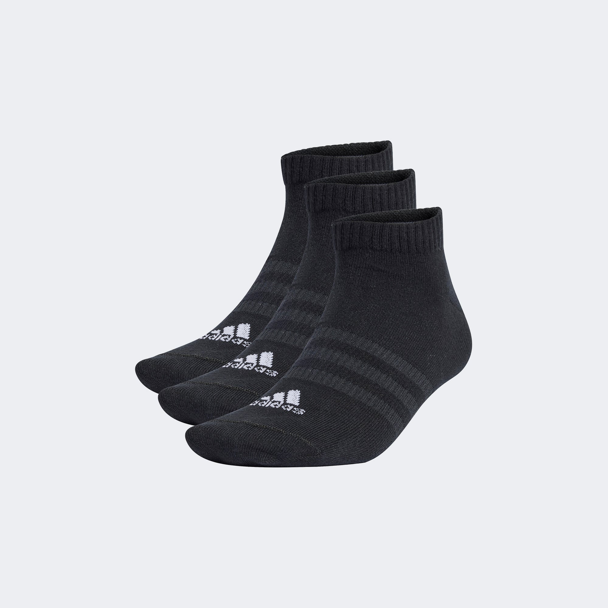 adidas Thin and Light Sportswear Bileksiz 3' lü Unisex Siyah Çorap