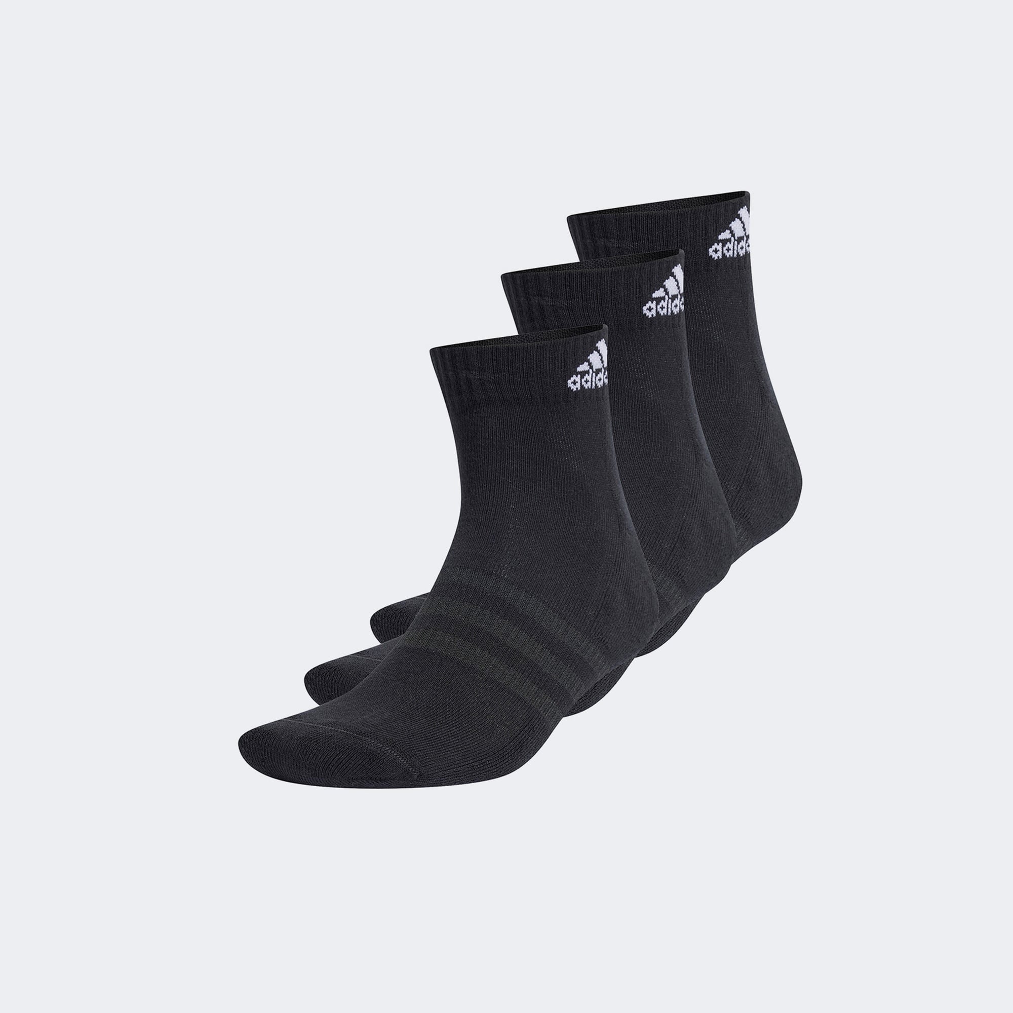 adidas Bilek Boy 3'lü Unisex Siyah Çorap