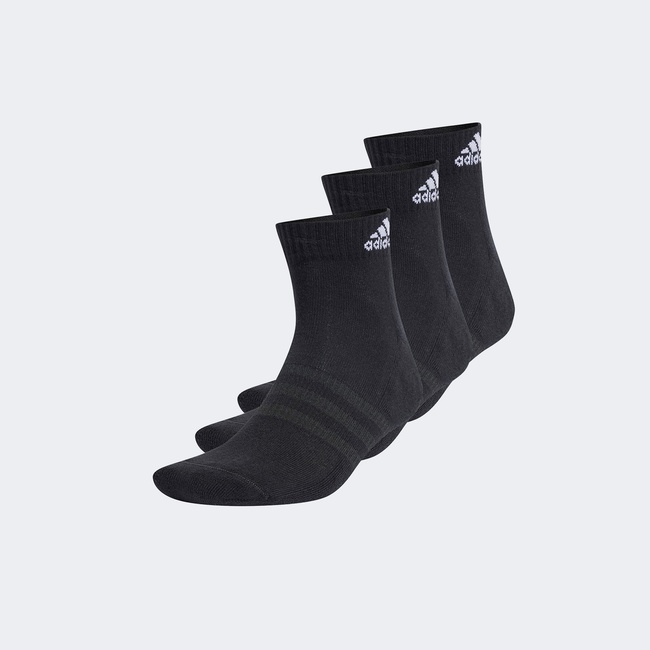  adidas Bilek Boy 3'lü Unisex Siyah Çorap