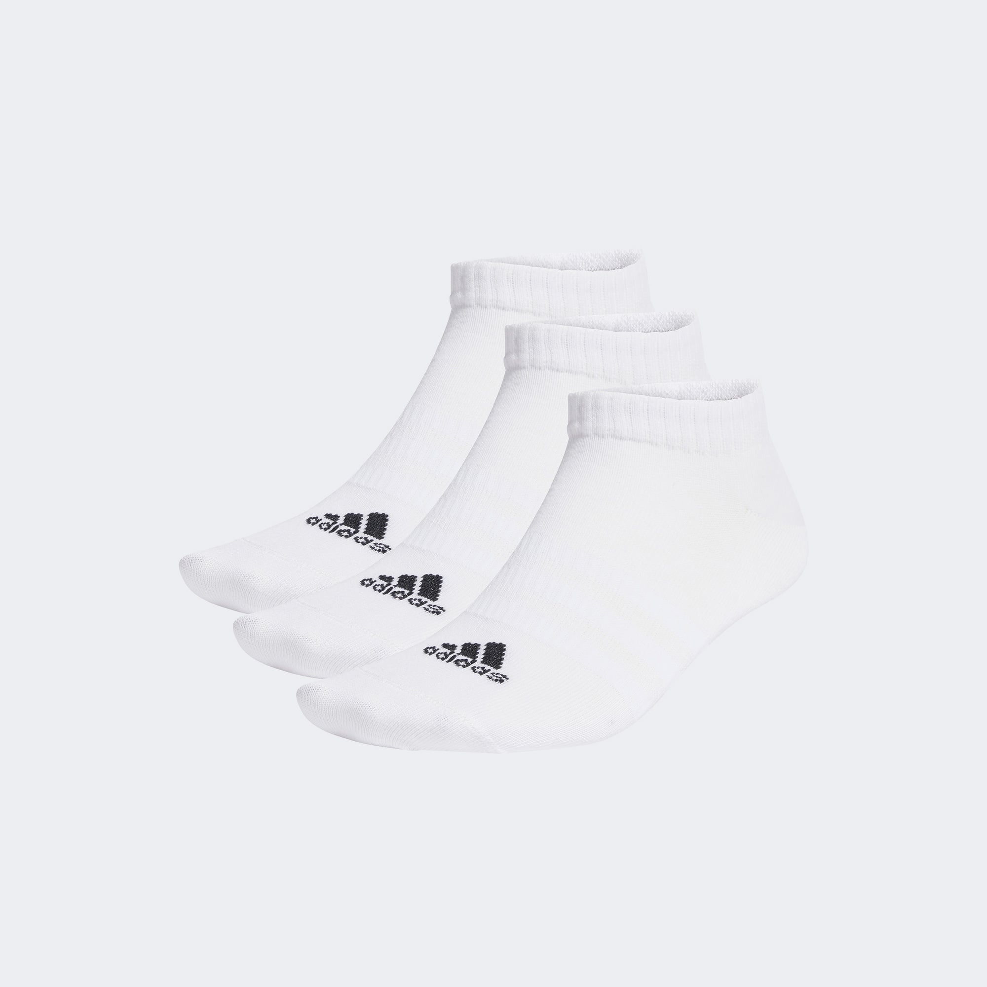 adidas Thin and Light Sportswear Bileksiz 3' lü Unisex Beyaz Çorap