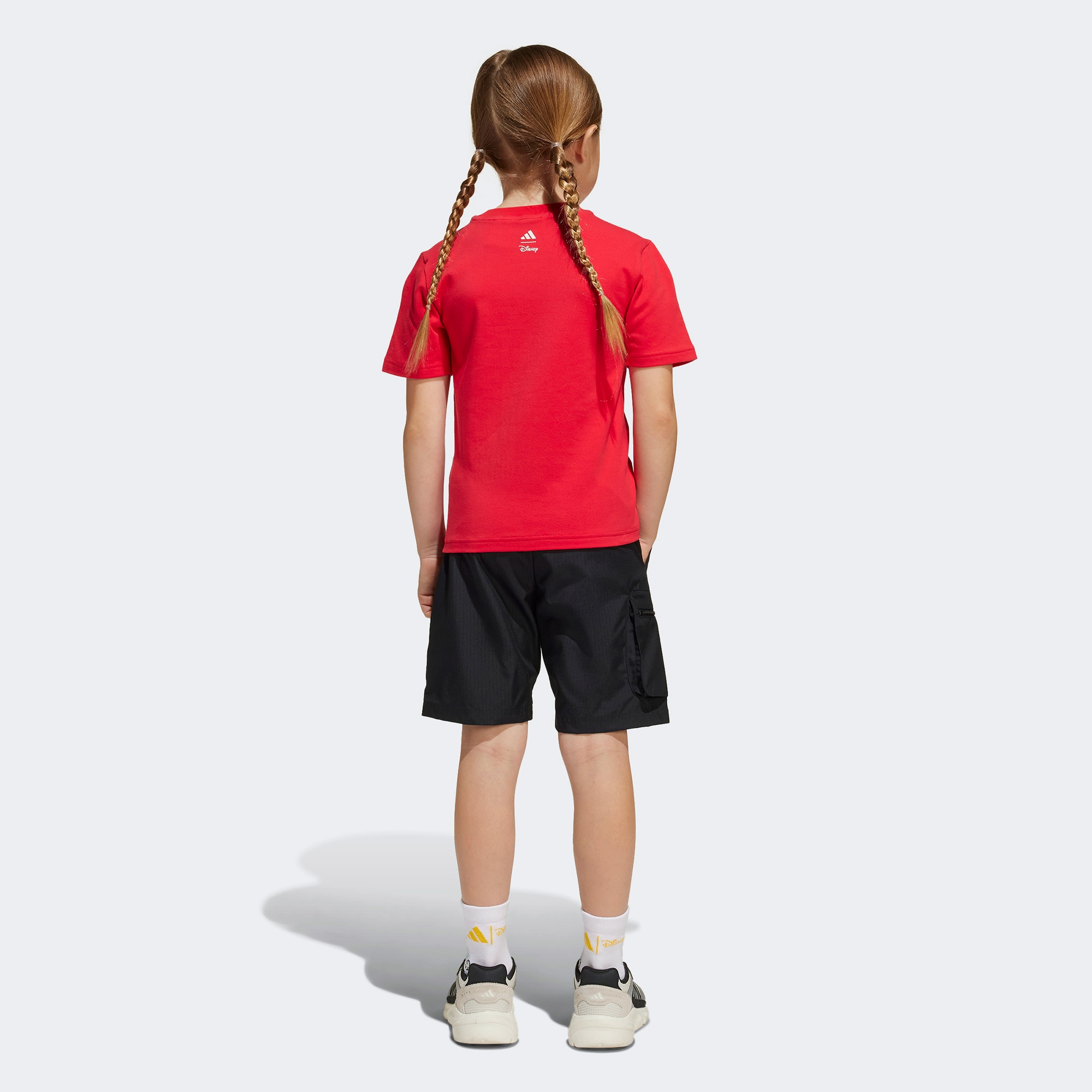 adidas Disney Goofie Çocuk Kırmızı/Siyah Şort Takımı