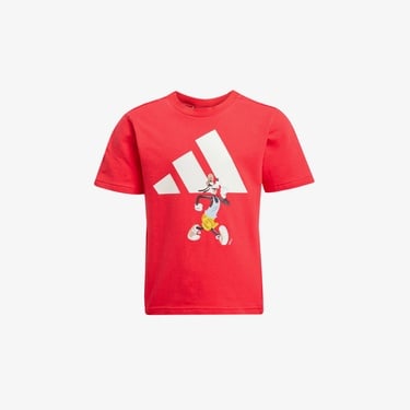  adidas Disney Goofie Çocuk Kırmızı/Siyah Şort Takımı
