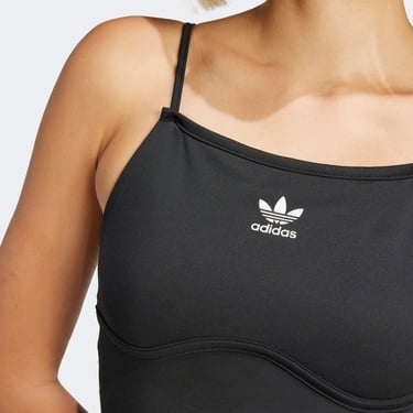  adidas Adicolor 3-Stripes Kadın Siyah Kolsuz T-Shirt