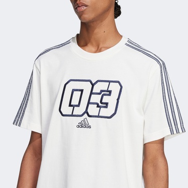  adidas Grx Q2 Erkek Beyaz T-Shirt