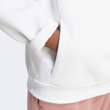  adidas Future Icon 3-Stripes Erkek Beyaz Sweatshirt