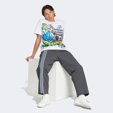  adidas Q12 Ts Street Erkek Beyaz T-Shirt