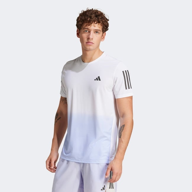  adidas Own The Run Climacool Colorblock Erkek Beyaz T-Shirt
