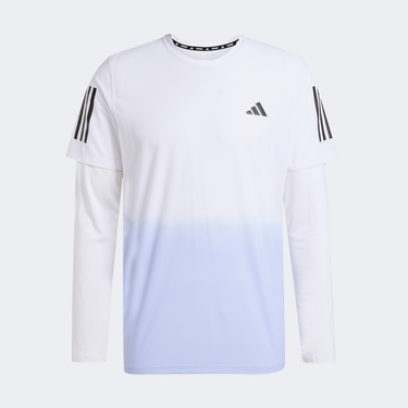  adidas Own The Run Climacool Colorblock Erkek Beyaz T-Shirt