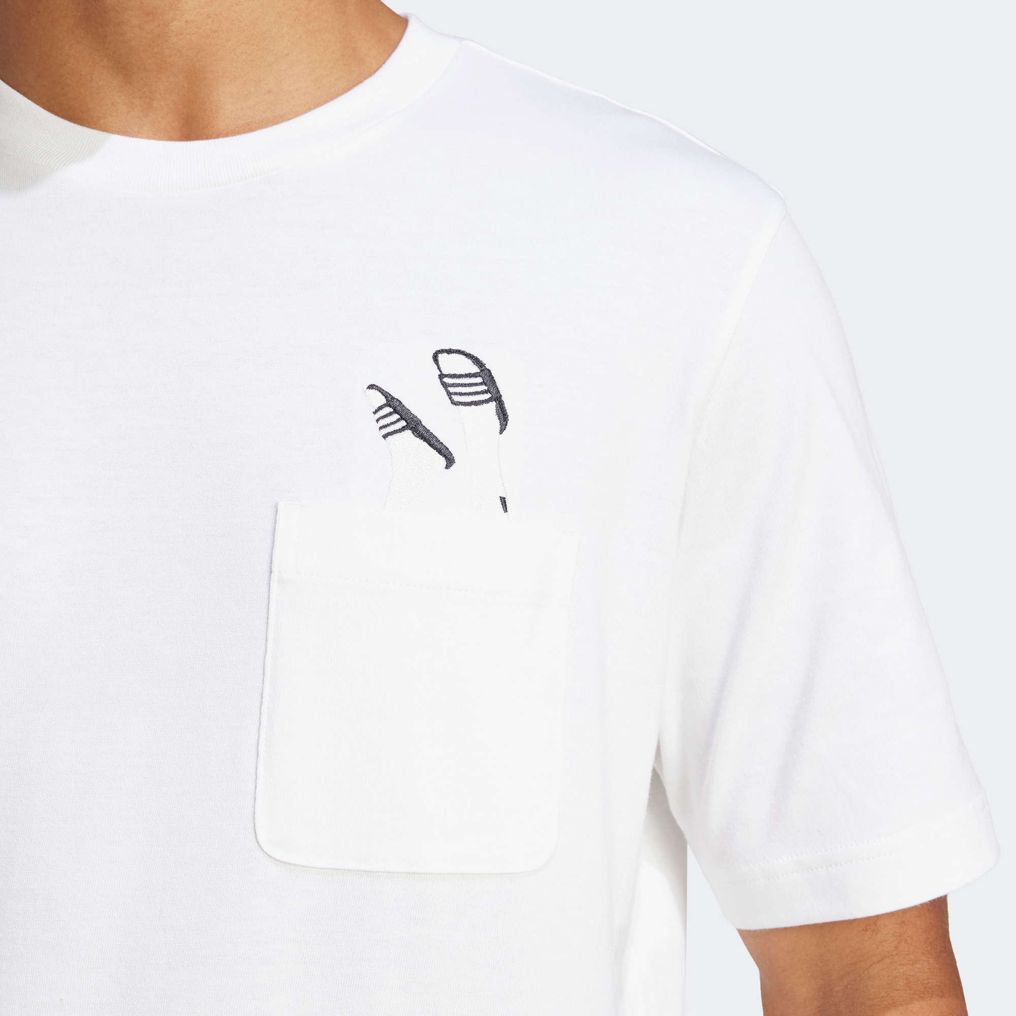 adidas Lounge Slides Graphic Erkek Beyaz T-Shirt