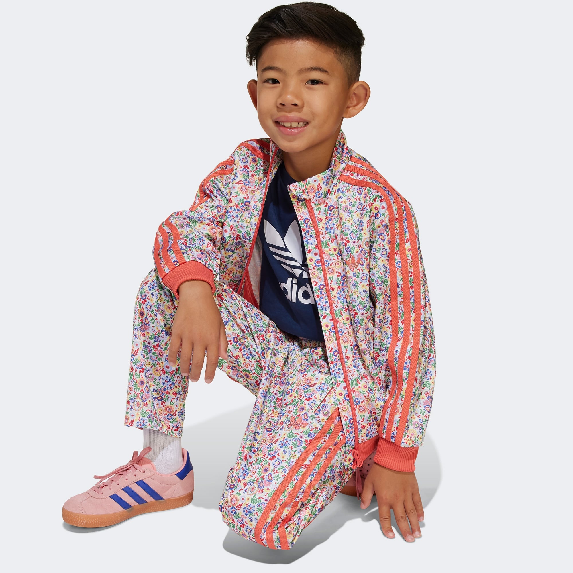 adidas Originals x Liberty London Firebird Track Çocuk Beyaz Eşofman Takımı