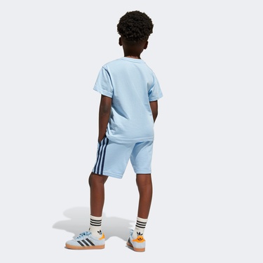  adidas Adicolor Short Set Çocuk Mavi Eşofman Takımı