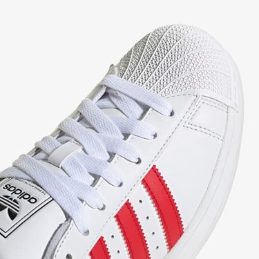  adidas Originals Superstar II Unisex Kırmızı/Beyaz Spor Ayakkabı