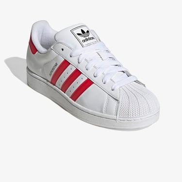  adidas Originals Superstar II Unisex Kırmızı/Beyaz Spor Ayakkabı