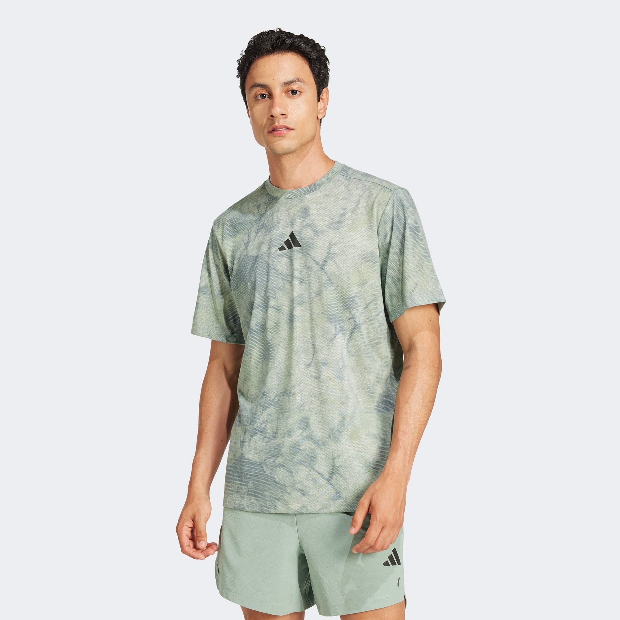 adidas Power Graphic Erkek Gri T-Shirt