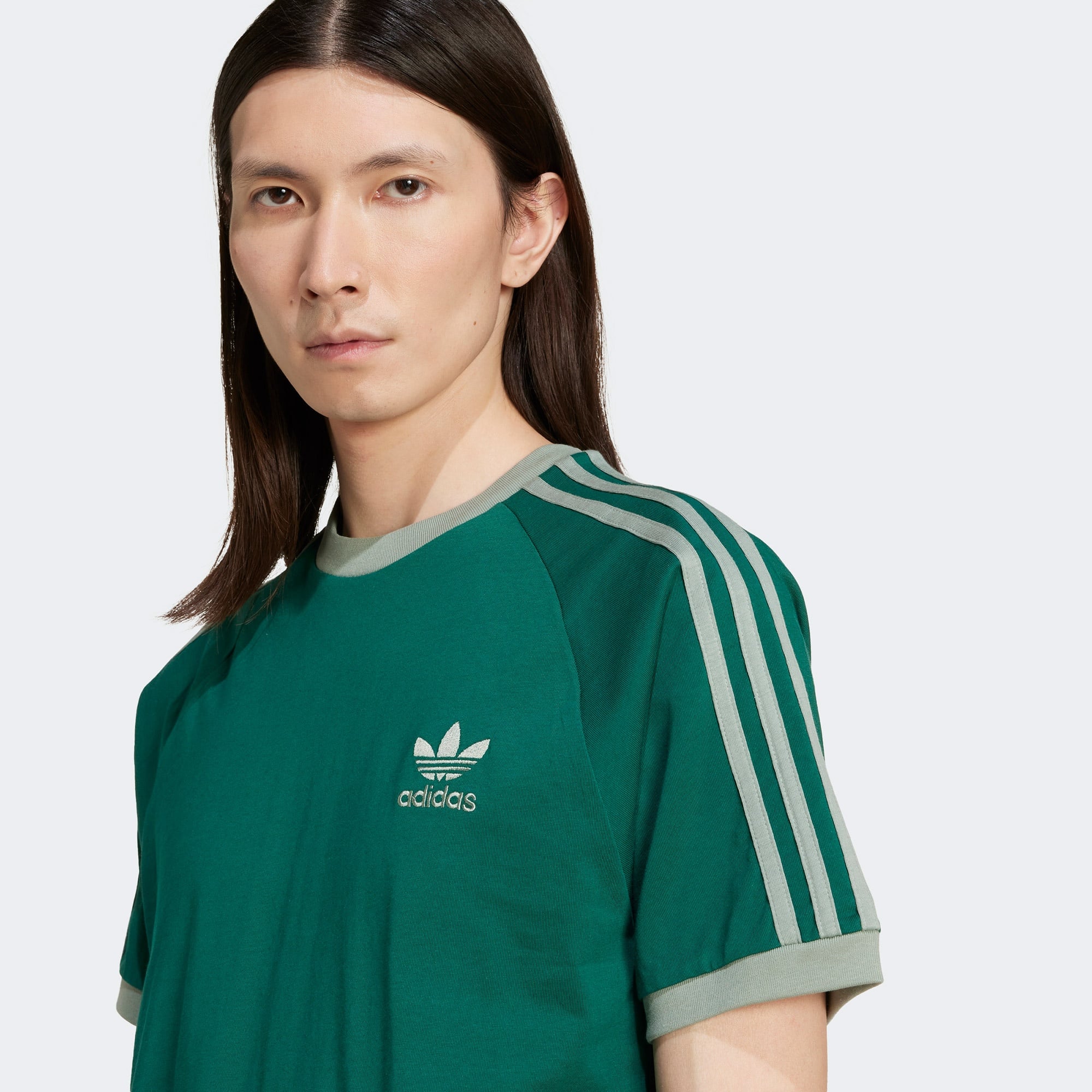 adidas Classics 3-Stripes Erkek Yeşil T-Shirt