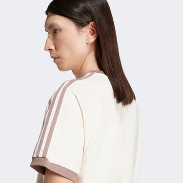  adidas Classics 3-Stripes Erkek Krem T-Shirt