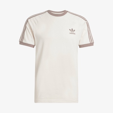  adidas Classics 3-Stripes Erkek Krem T-Shirt