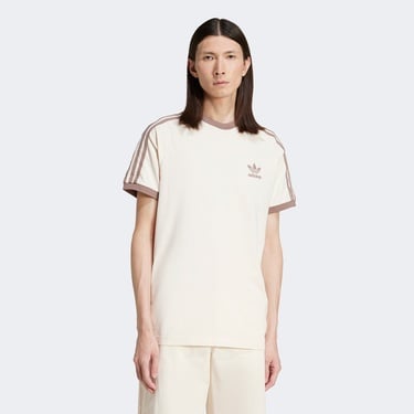  adidas Classics 3-Stripes Erkek Krem T-Shirt
