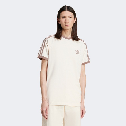  adidas Classics 3-Stripes Erkek Krem T-Shirt