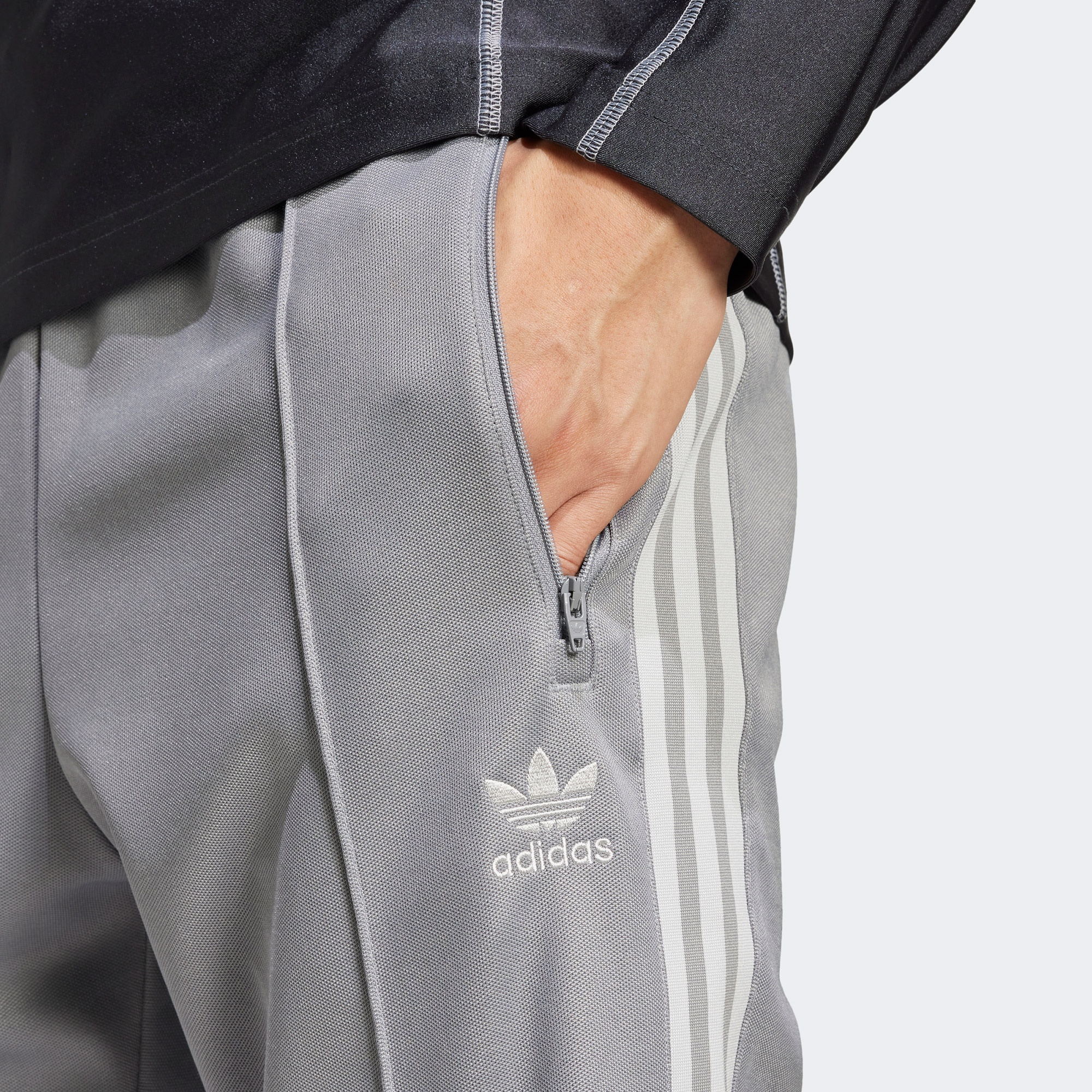 adidas Adicolor Classics Beckenbauer Erkek Gri Eşofman Altı
