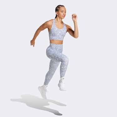  adidas Own The Run Print 7/8 Kadın Gri Tayt