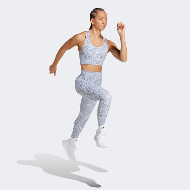  adidas Own The Run Print 7/8 Kadın Gri Tayt